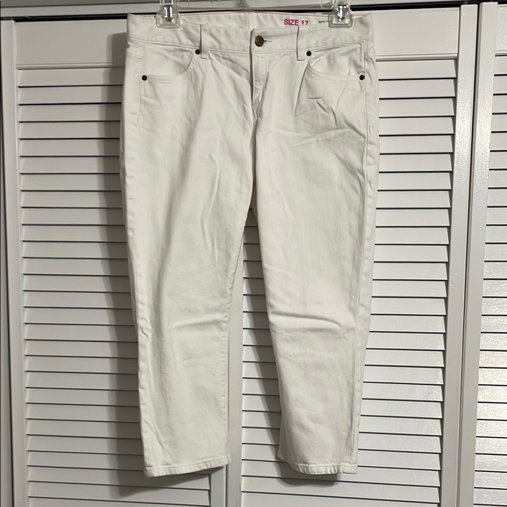 Lilly Pulitzer White Ankle & Cropped Jeans